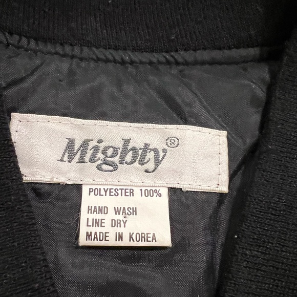 Mighty Retro/Vintage Metallic Silver Bomber Jacket with Multi-Colour Sequins - Picture 3 of 16